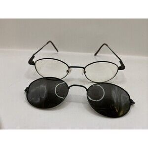 Innovate Eyglasses MF 314 Clip on Sunglasses Designer Frames Only Black